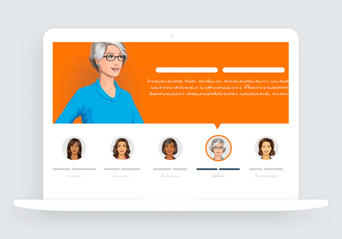 Storyline 360: People Tabs E-Learning Template