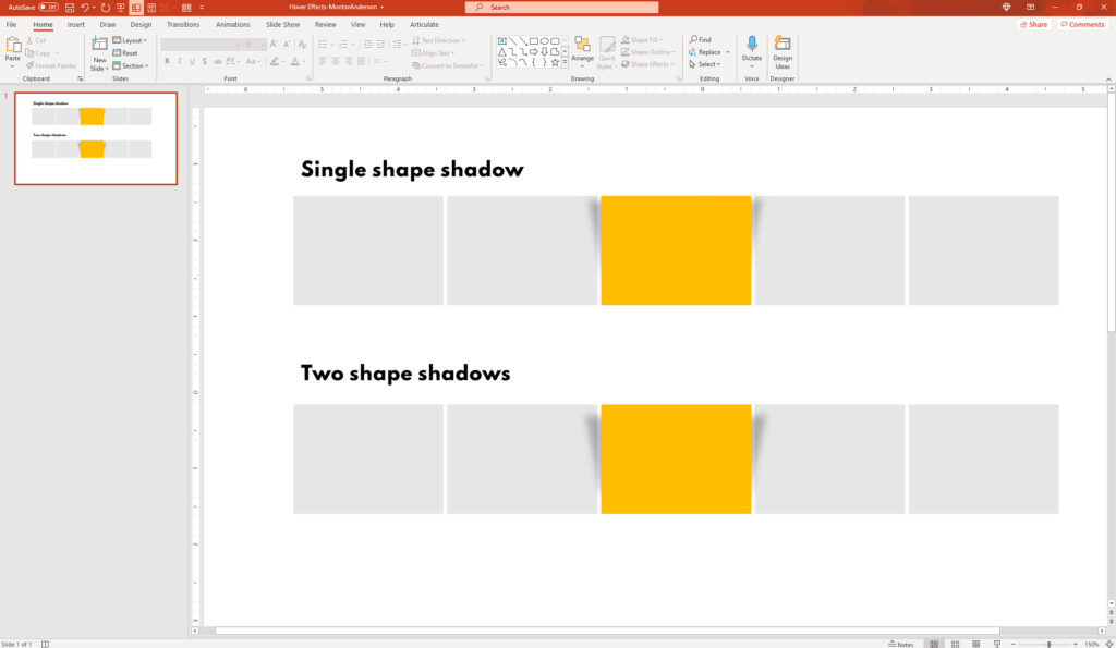 PowerPoint Drop Shadow Effects